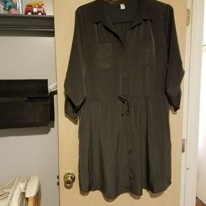 Grey Old Navy Shirt Dress